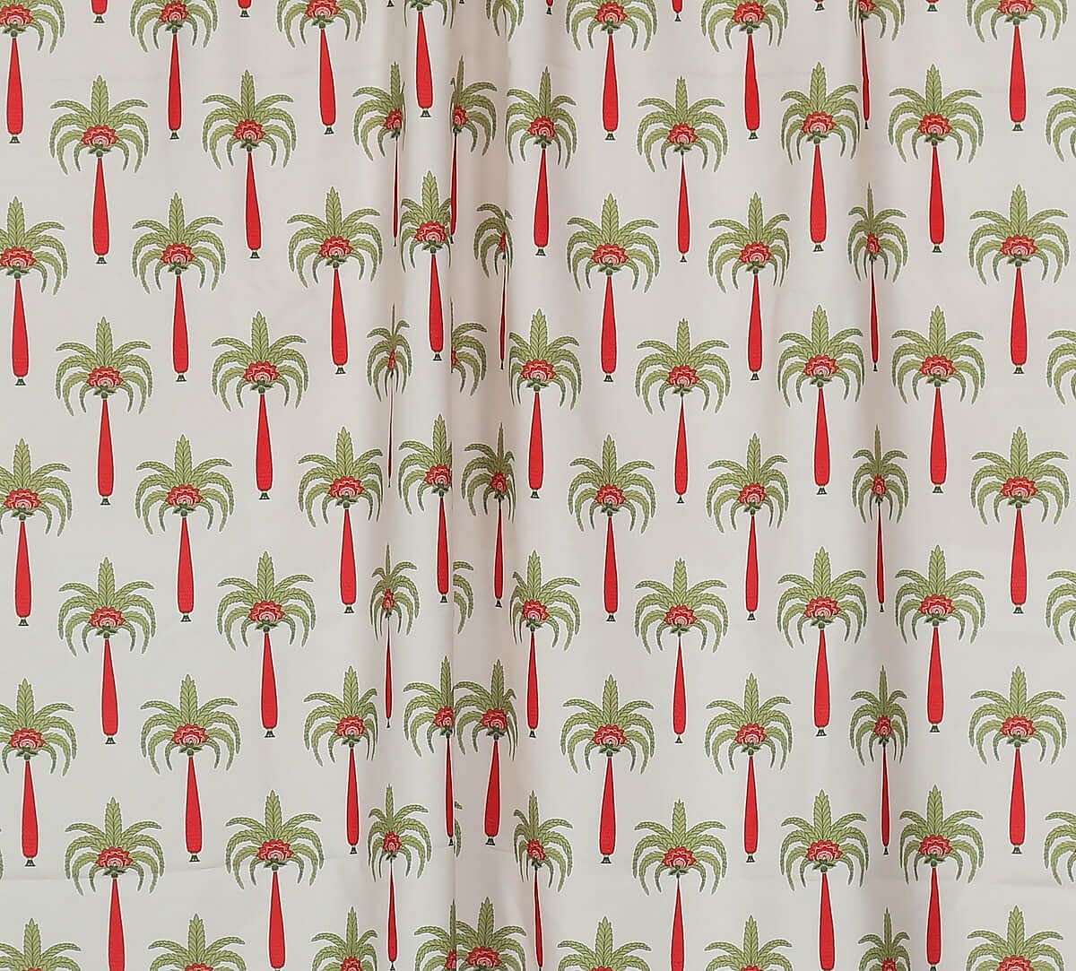 India Circus by Krsnaa Mehta Light Rose Island Palms Fabric