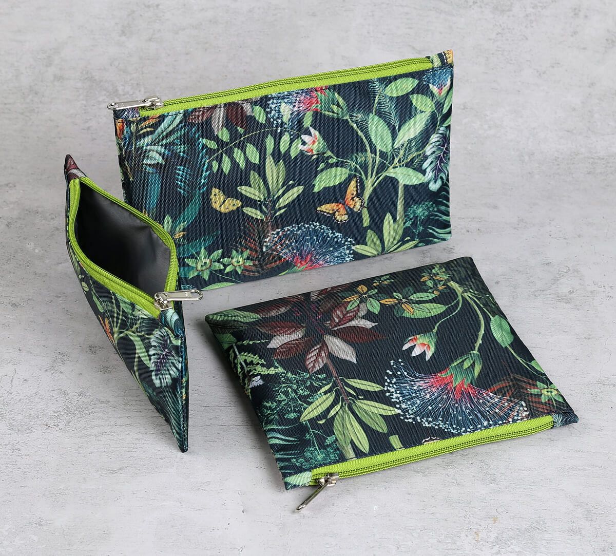 India Circus by Krsnaa Mehta Mangal Moore Utility Pouch Set of 3