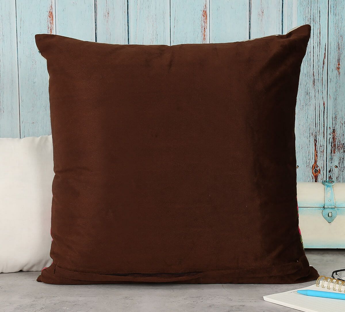India Circus by Krsnaa Mehta Manoeuvres in the Nature Blended Velvet Cushion Cover