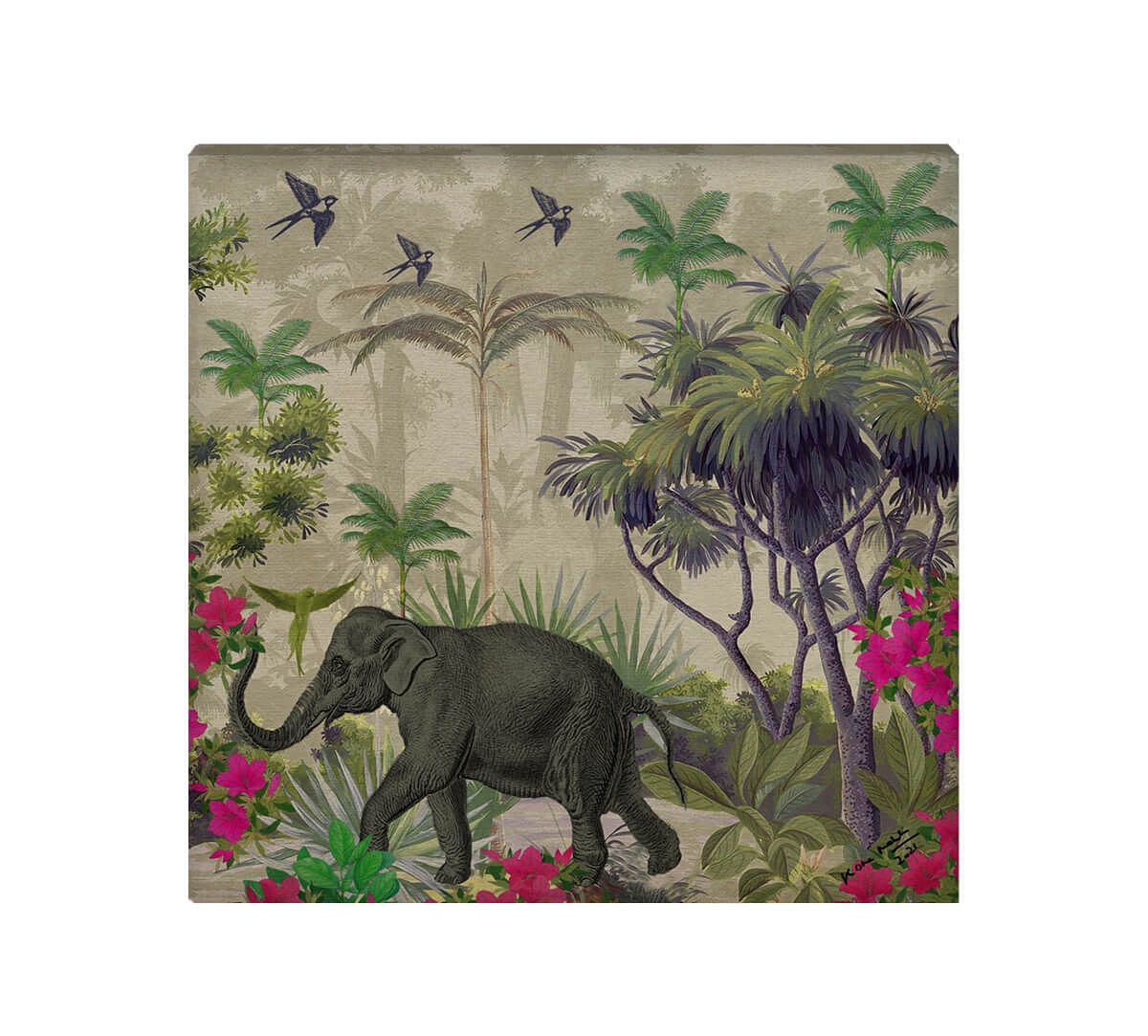 India Circus by Krsnaa Mehta Manoeuvres in the Nature Canvas Wall Art