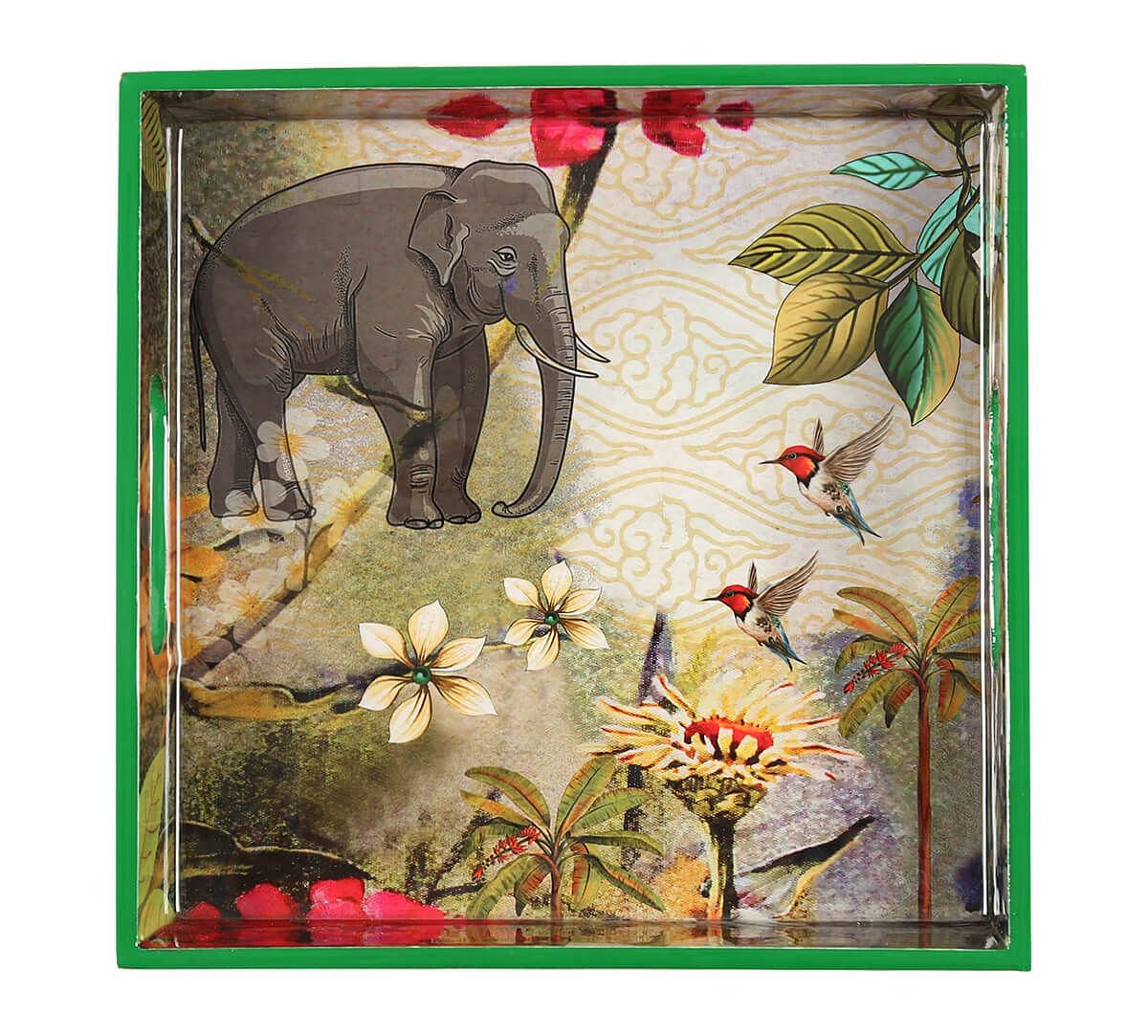 India Circus by Krsnaa Mehta March of the Blossoms MDF Square Tray