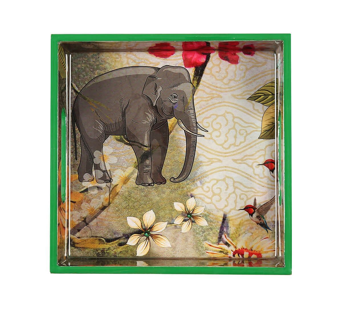 India Circus by Krsnaa Mehta March of the Blossoms MDF Square Tray