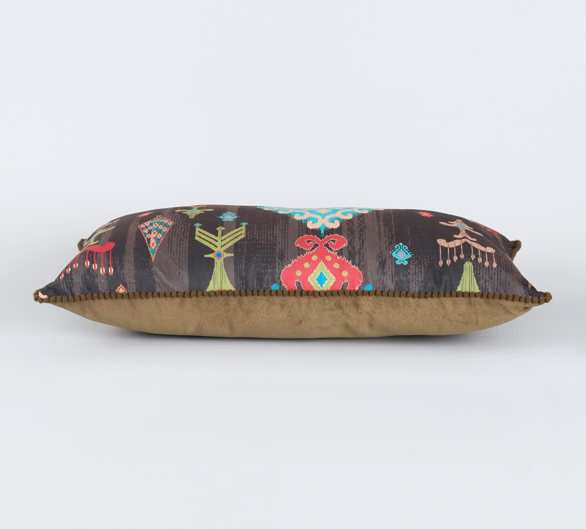 Midnight Floral Falls Micro Velvet Cushion Cover