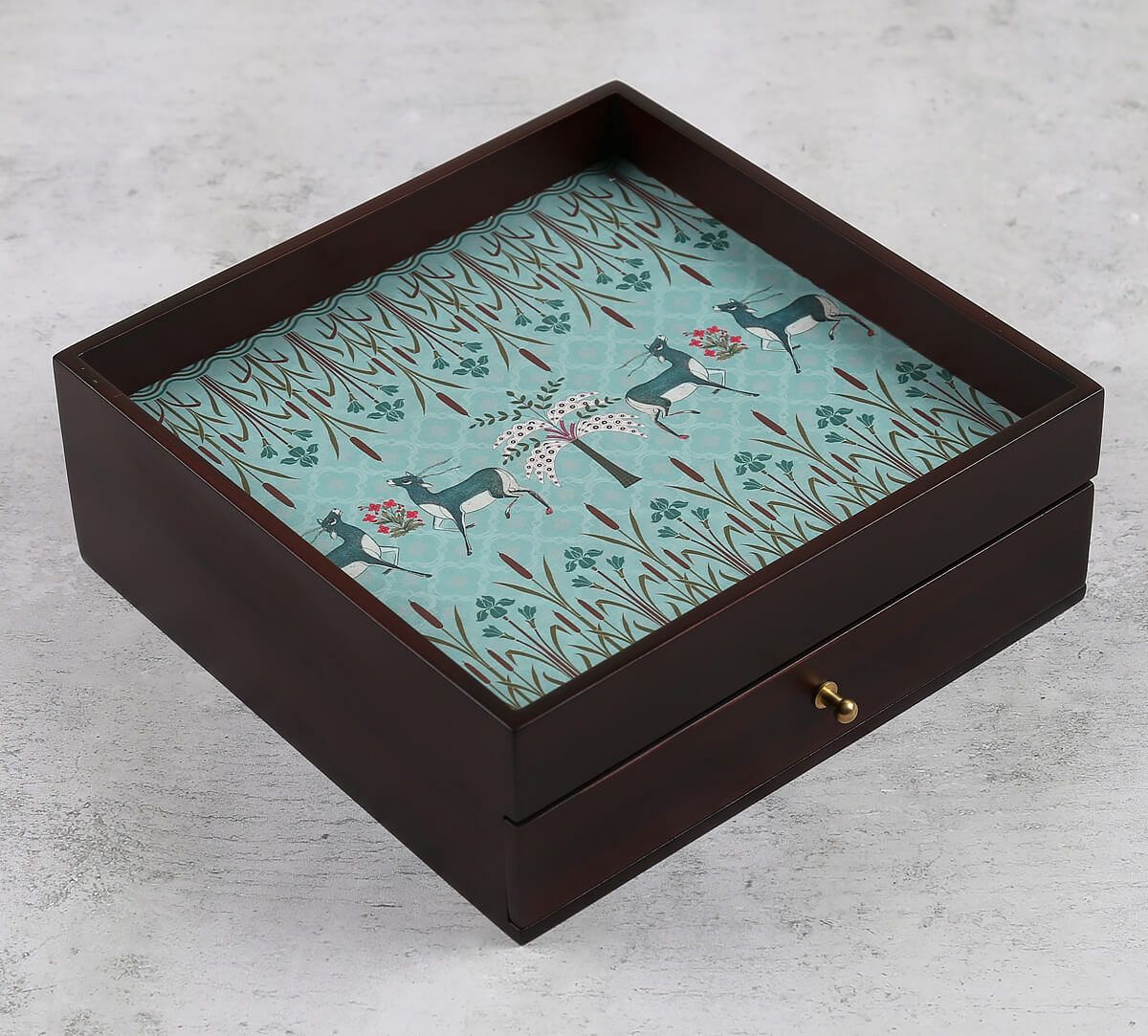 India Circus by Krsnaa Mehta Mirroring Deer Garden Cutlery Organizer