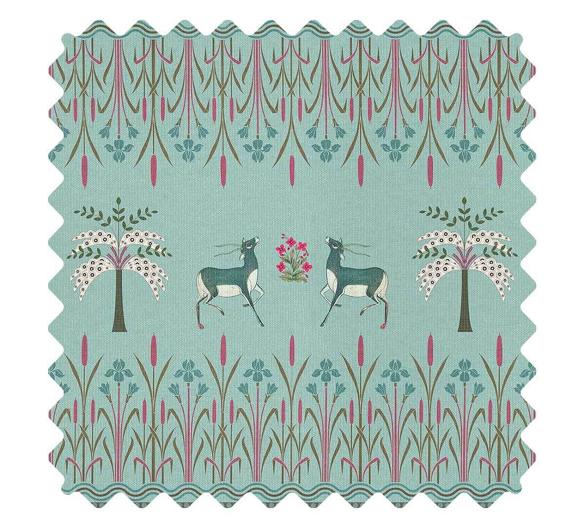 India Circus by Krsnaa Mehta Mirroring Deer Garden Fabric