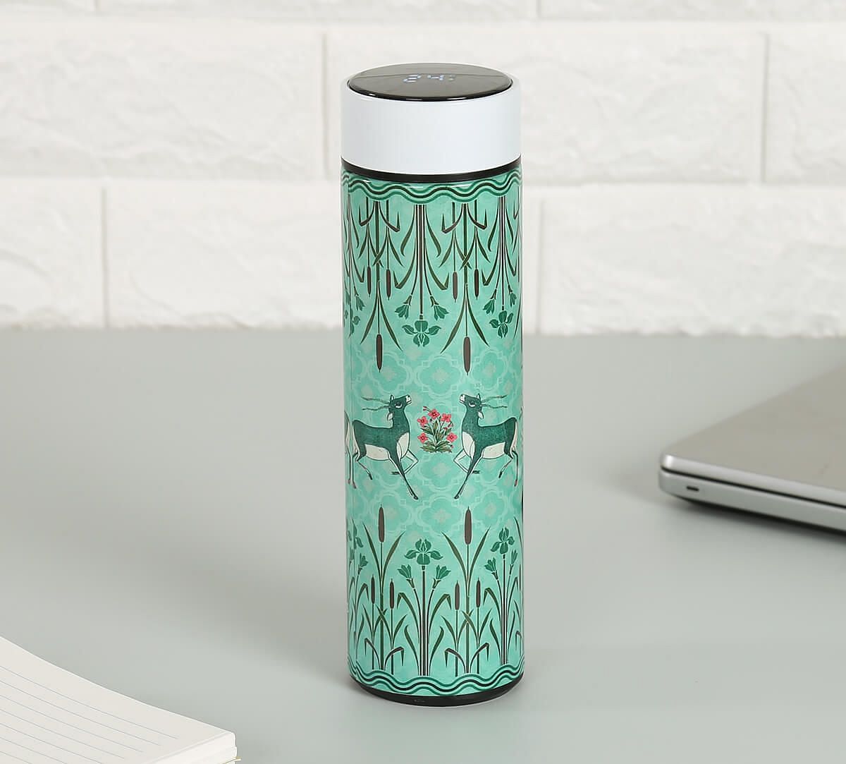 India Circus by Krsnaa Mehta Mirroring Deer Garden Smart Water Bottle