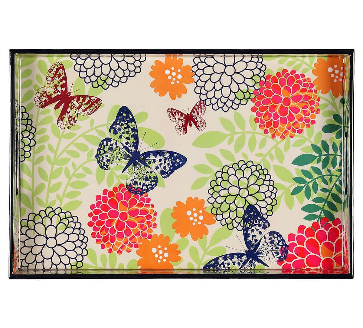 India Circus by Krsnaa Mehta Monarch's Cadence Rectangle Serving Tray