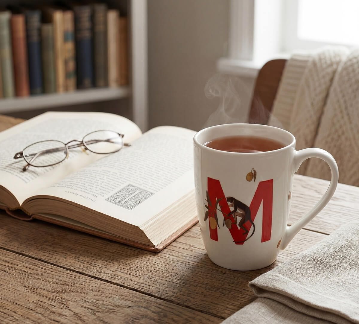 Monkey Moors Porcelain Coffee Mug