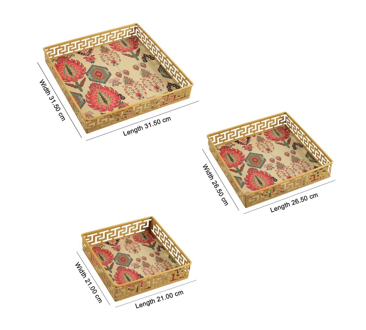 India Circus by Krsnaa Mehta Mystifying Dazzle Iron Square Tray