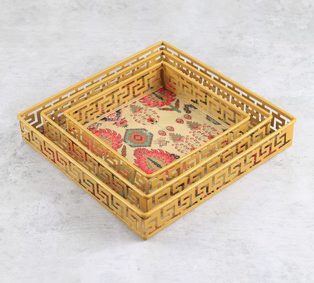 India Circus by Krsnaa Mehta Mystifying Dazzle Iron Square Tray