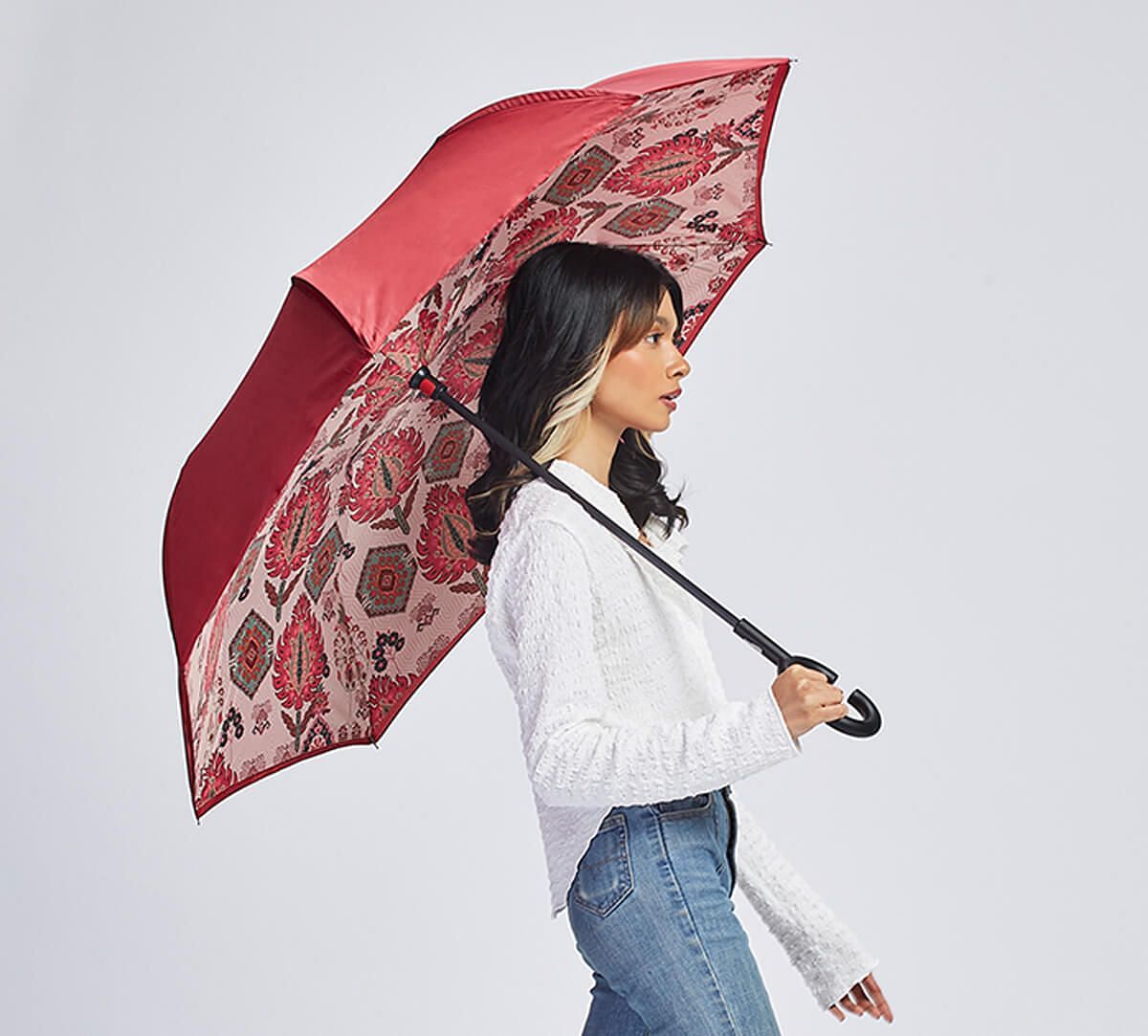 India Circus by Krsnaa Mehta Mystifying Dazzle Reversible Umbrella