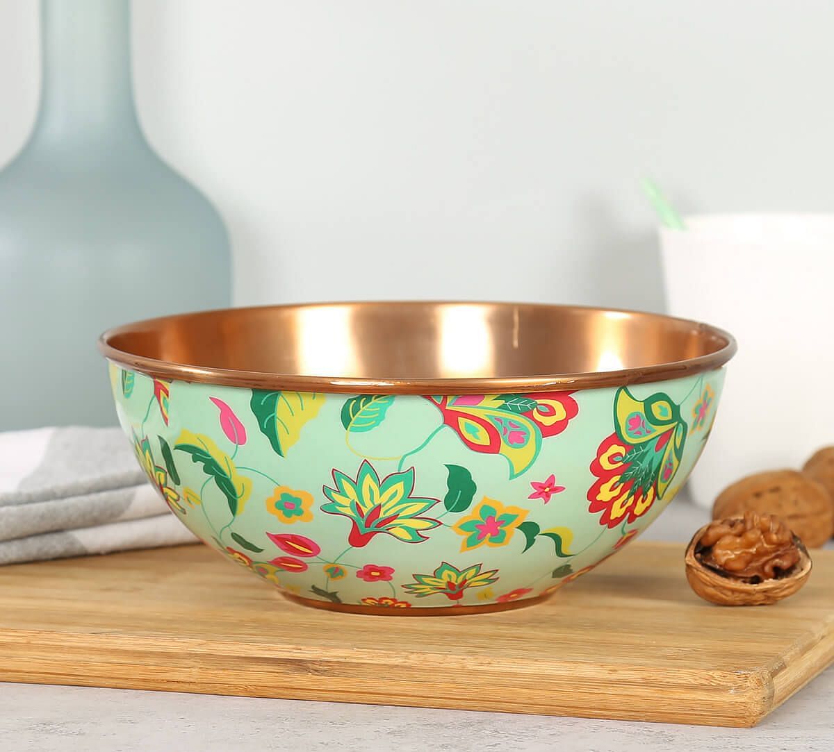 India Circus by Krsnaa Mehta Neon Cyanic Pop Burst Bowl