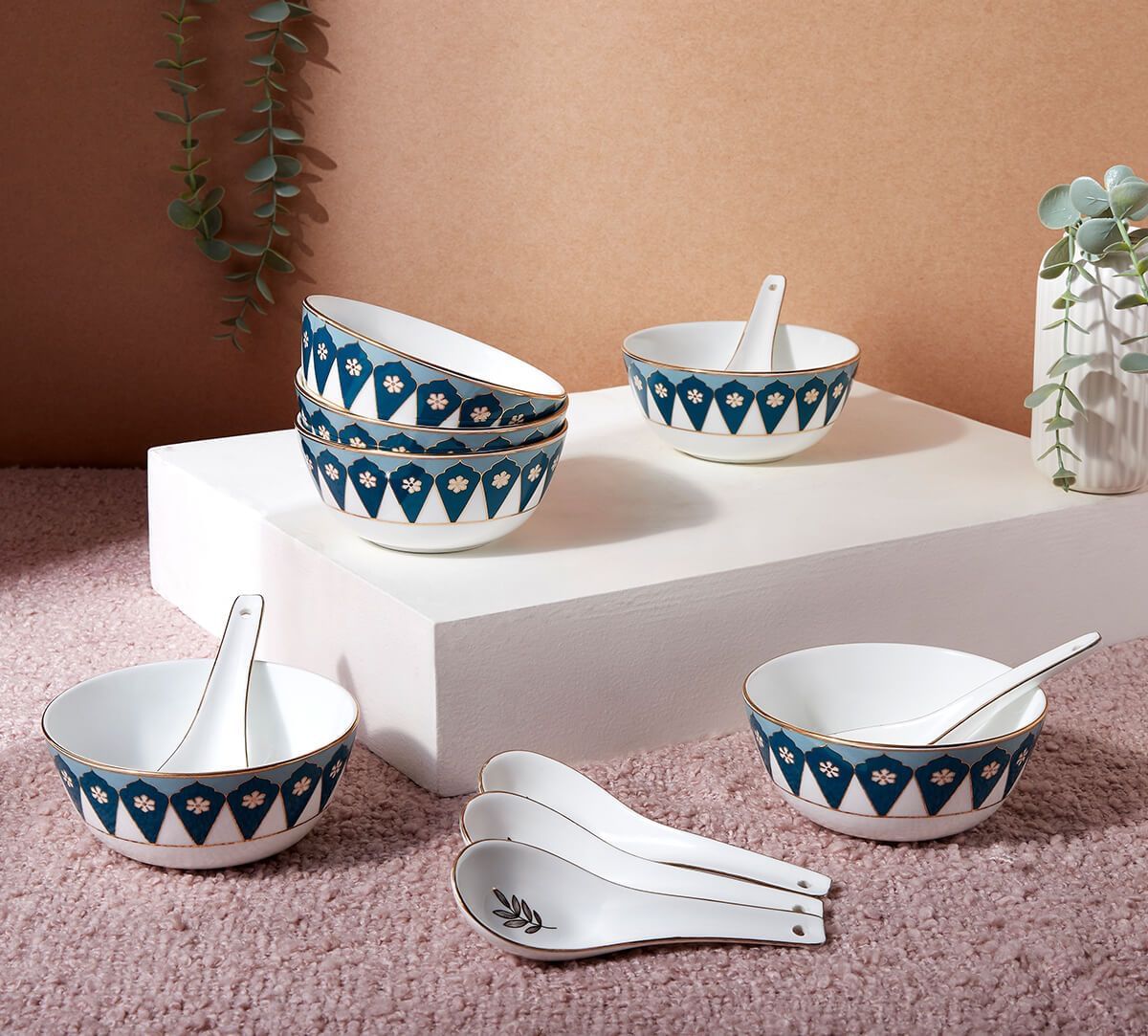 India Circus by Krsnaa Mehta Oceanic Opulence Soup Bowl Set