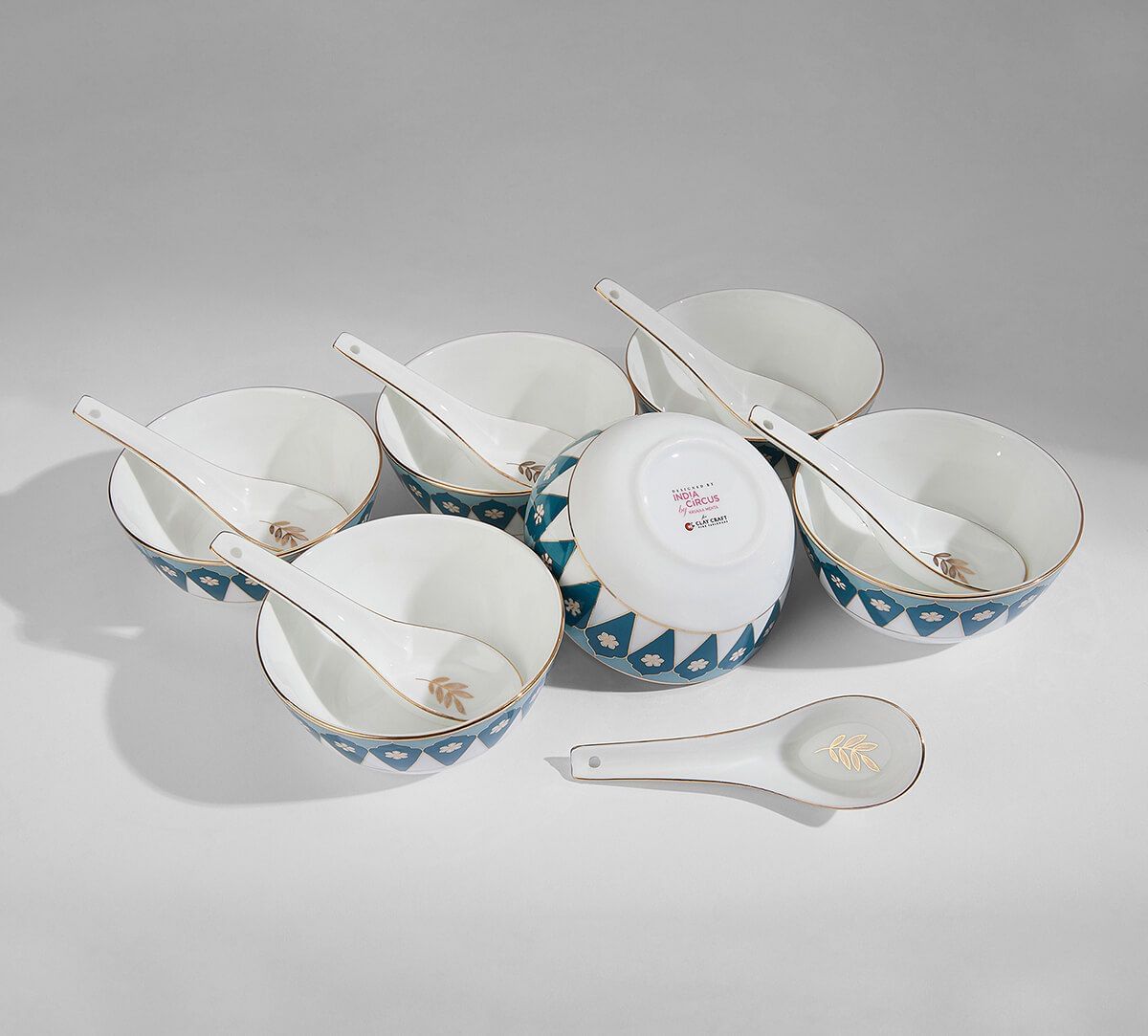 India Circus by Krsnaa Mehta Oceanic Opulence Soup Bowl Set
