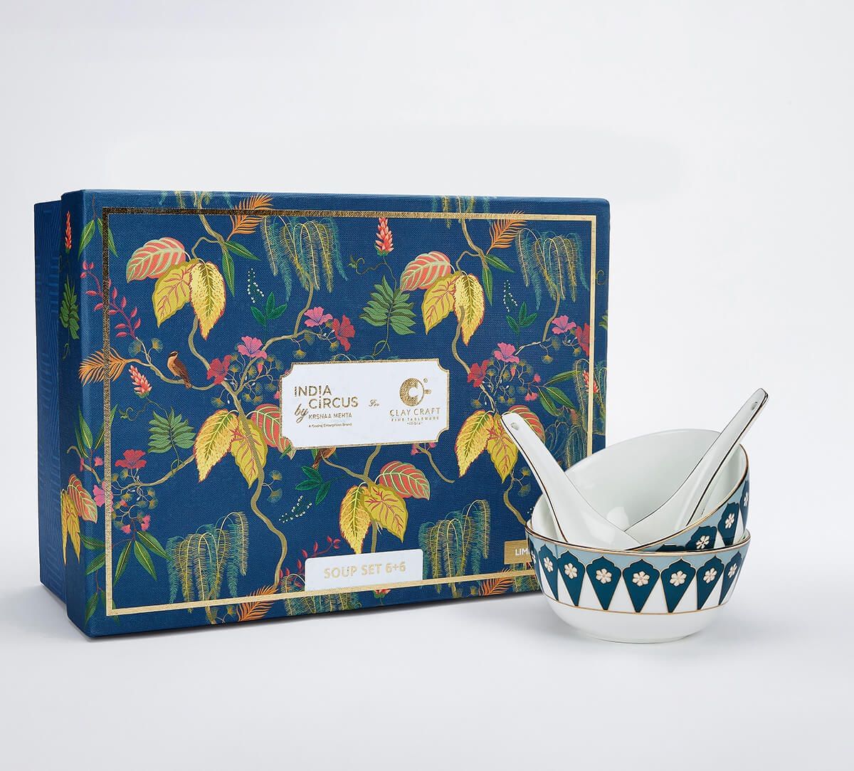 India Circus by Krsnaa Mehta Oceanic Opulence Soup Bowl Set