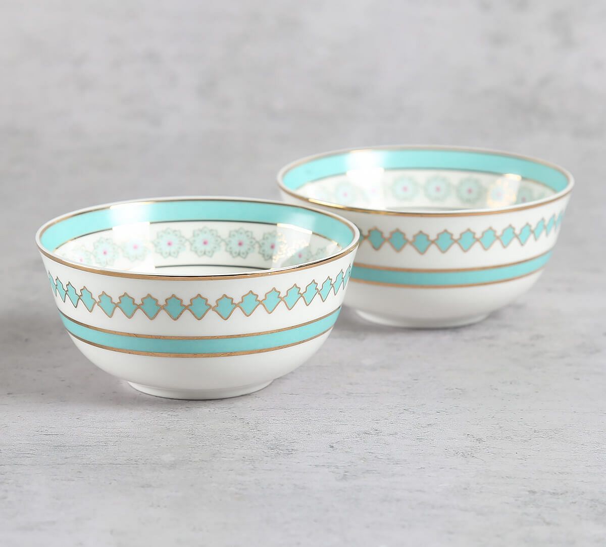 India Circus by Krsnaa Mehta Olive Oasis Katori Set of 2