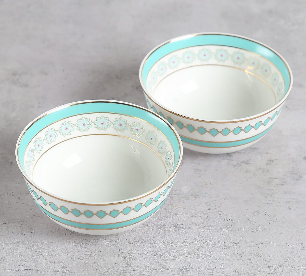 India Circus by Krsnaa Mehta Olive Oasis Katori Set of 2