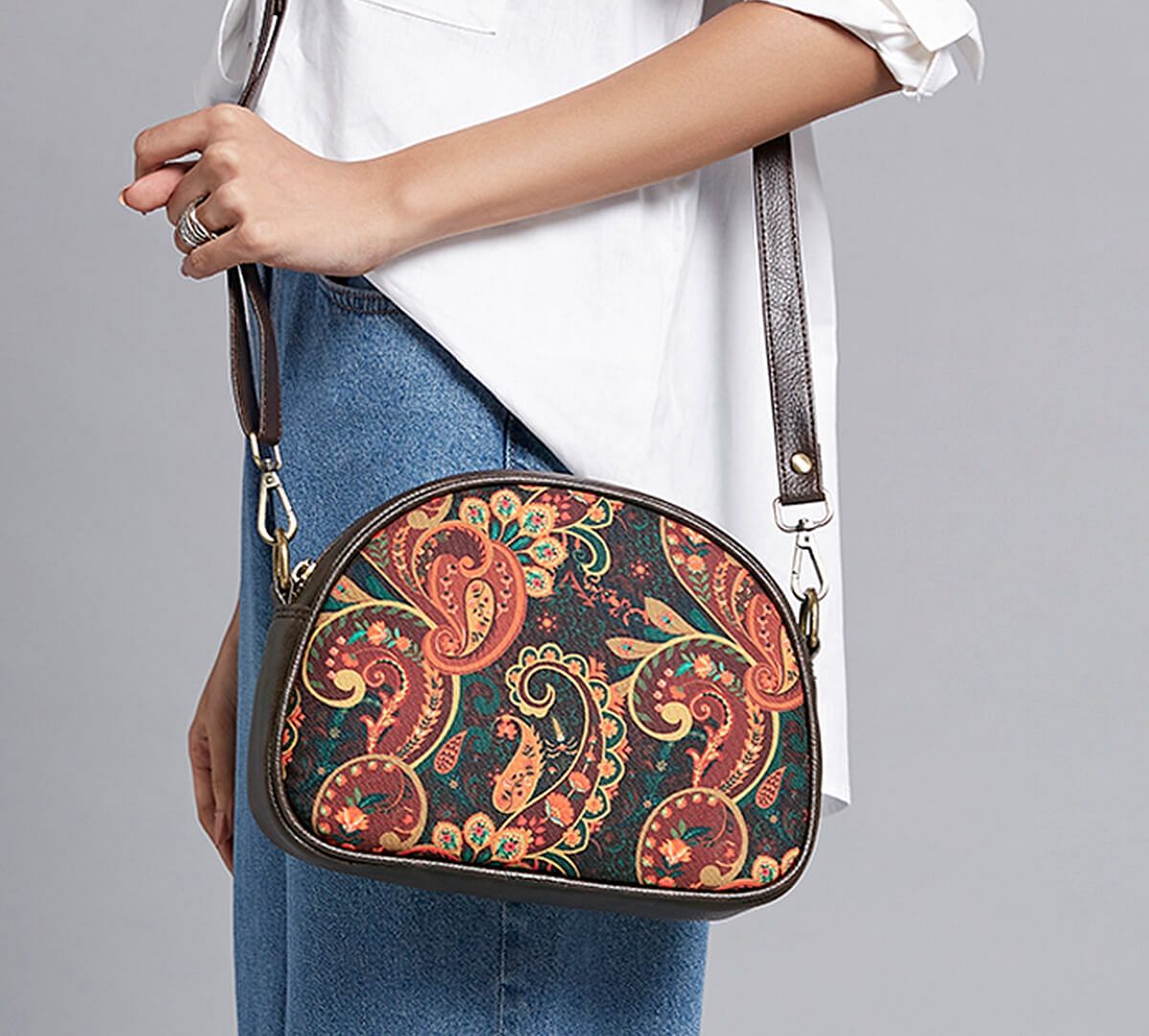 India Circus by Krsnaa Mehta Paisley Romance Crossbody Bag