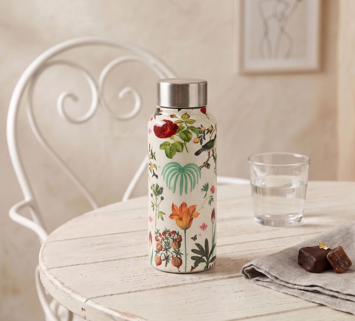 Petal and Plume Small Steel Bottle