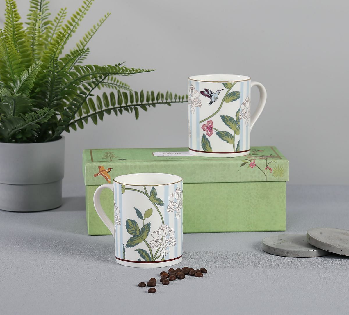 India Circus by Krsnaa Mehta Petal Perfection Swing Mug Set of 2