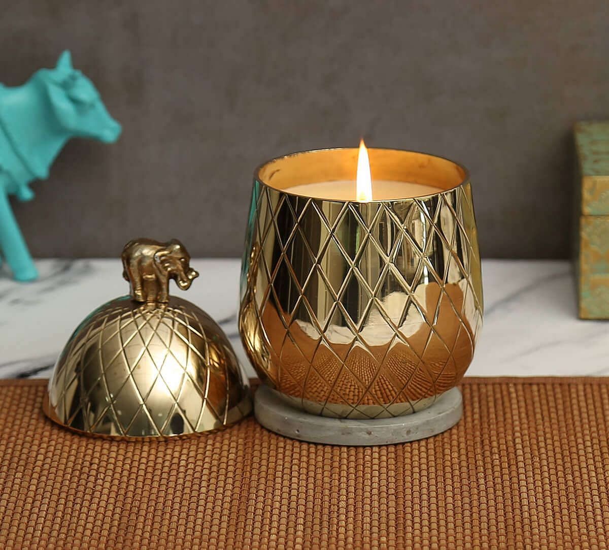 India Circus by Krsnaa Mehta Pineapple Tango Candle Votive