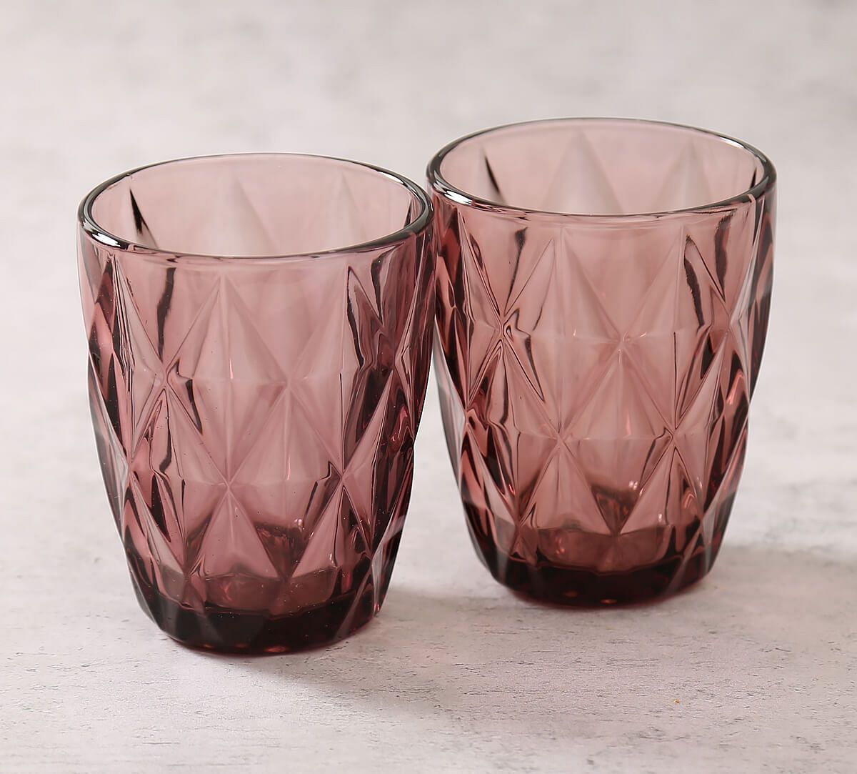 India Circus by Krsnaa Mehta Pink Embossed Small Glass