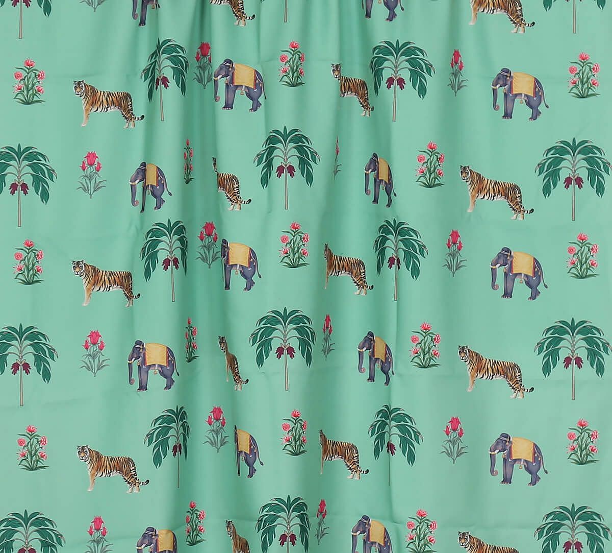 India Circus by Krsnaa Mehta Pistacho Poetic Disposition Fabric