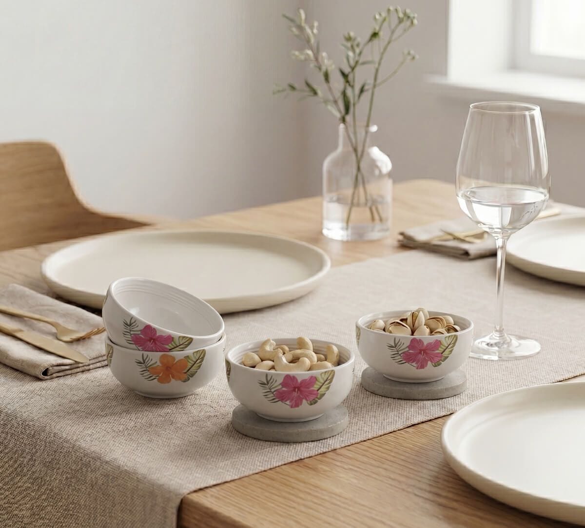 Plumerias Plume Katori Set of 4