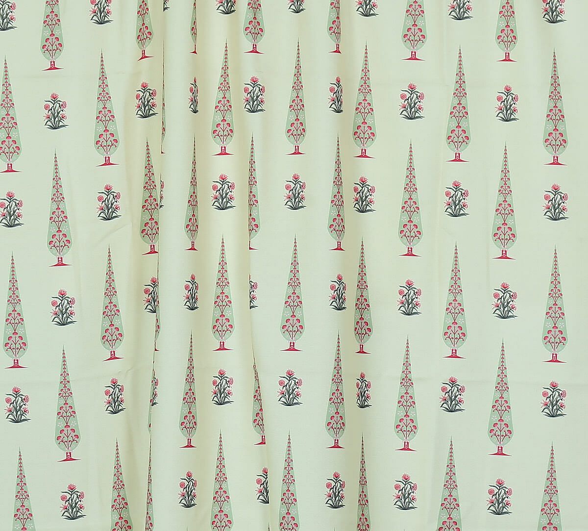 India Circus by Krsnaa Mehta Poppy Conifer Beige Fabric