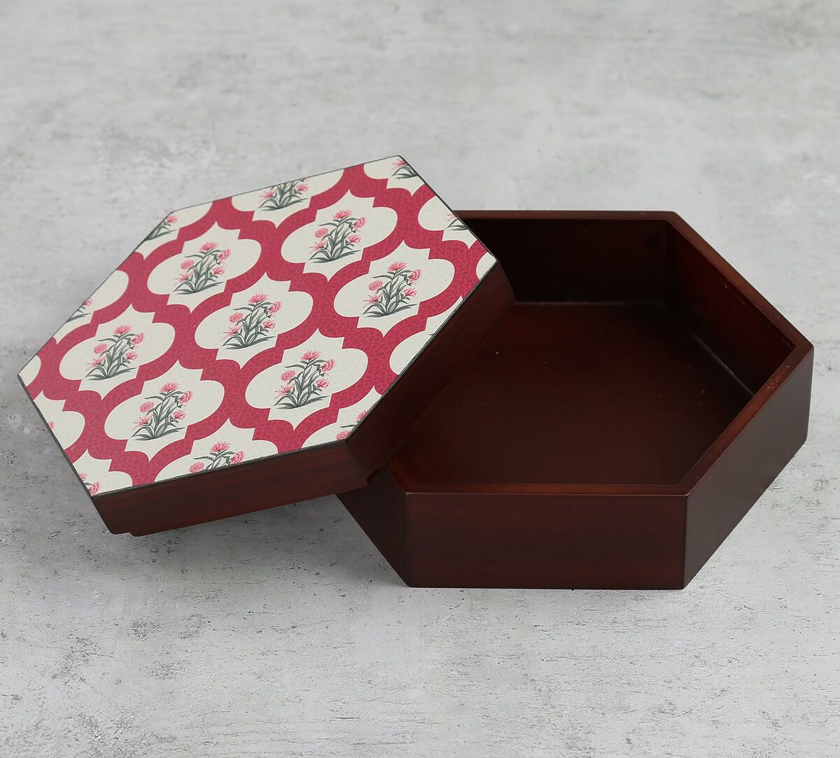 India Circus by Krsnaa Mehta Poppy Flower Scarlet Storage Box