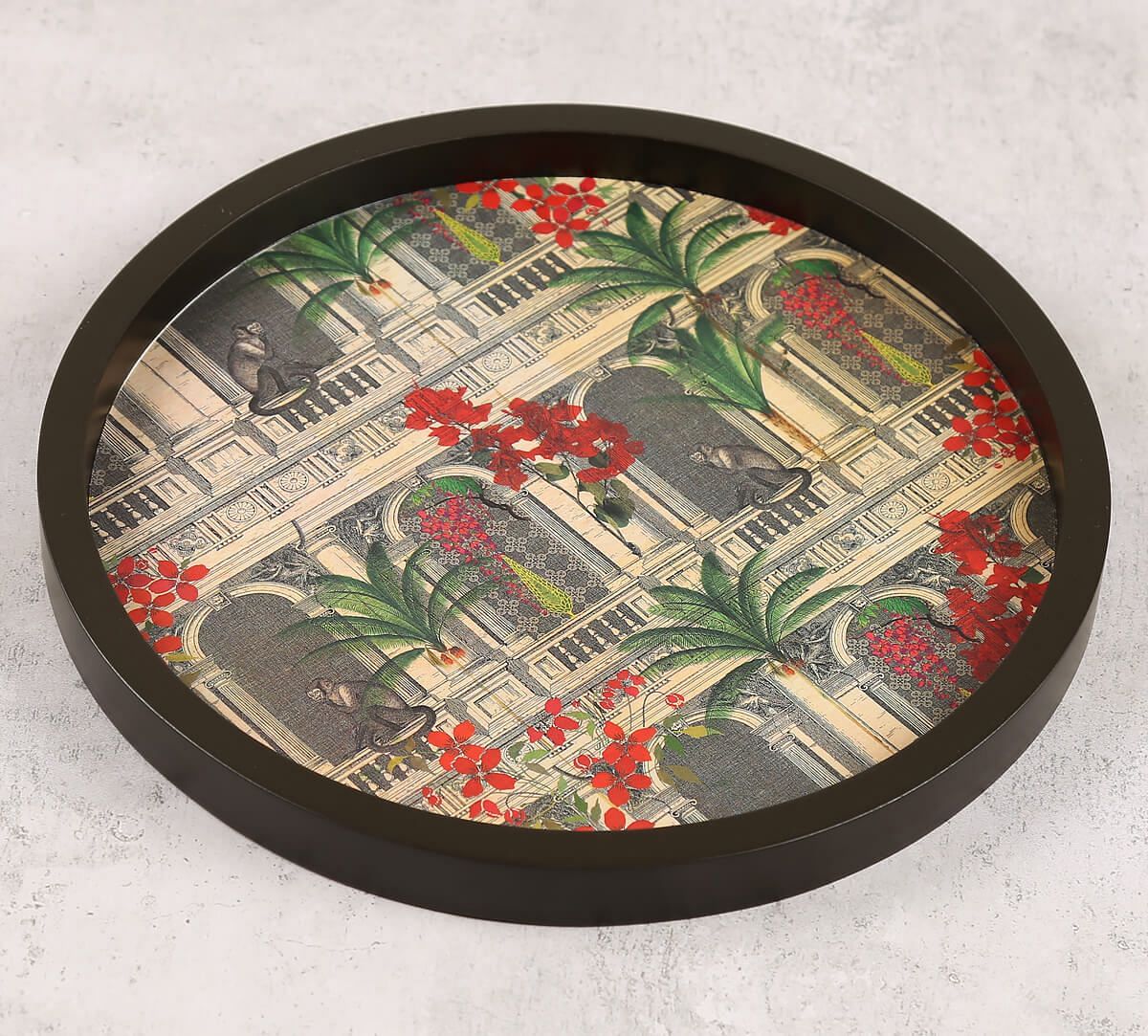 India Circus by Krsnaa Mehta Pretty Monkey Mischief Decor Plate