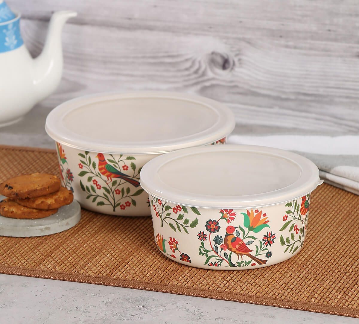 India Circus by Krsnaa Mehta Psittacines Enquiry Big Container set of 2