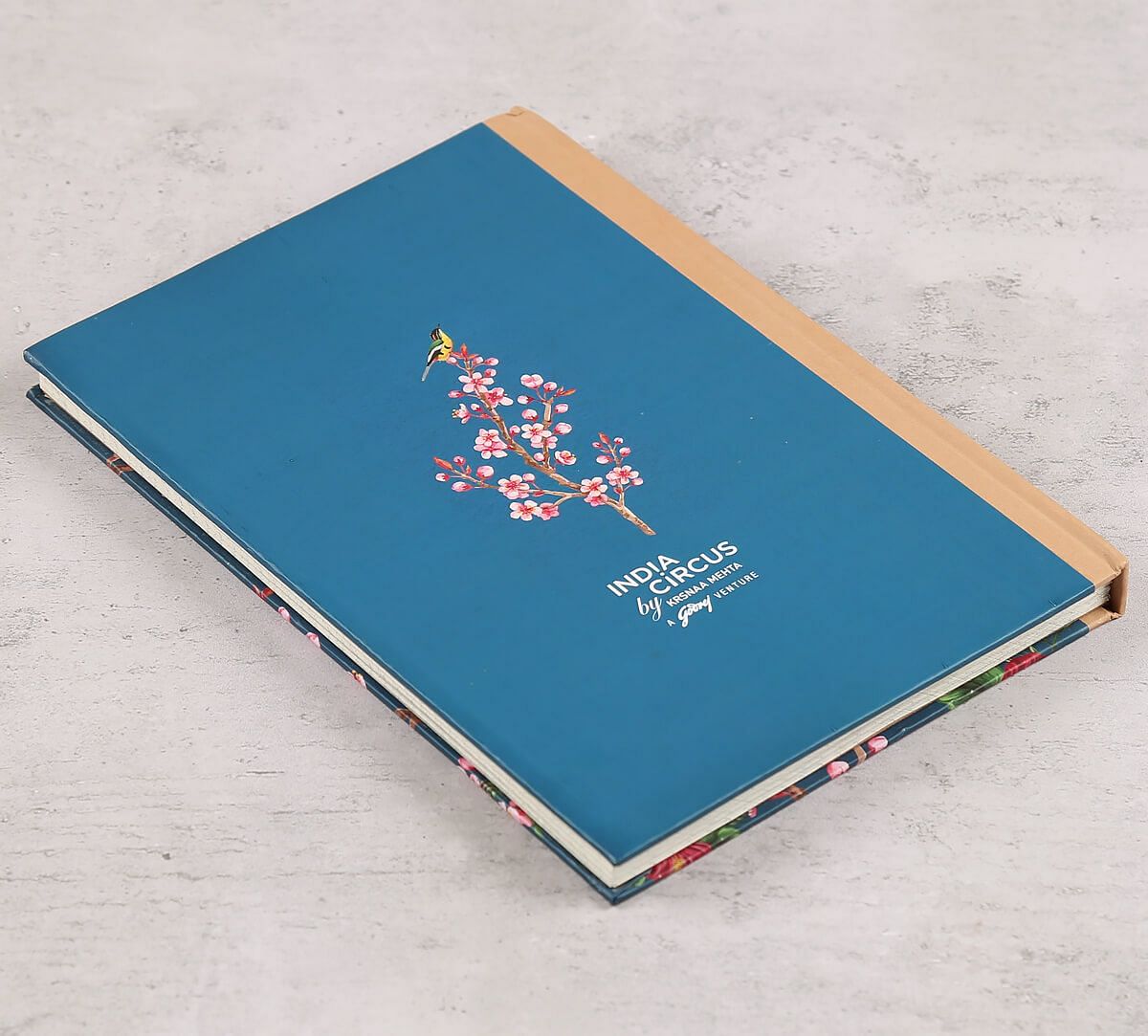 India Circus by Krsnaa Mehta Purssian Perching Floral Paradise A5 Notebook