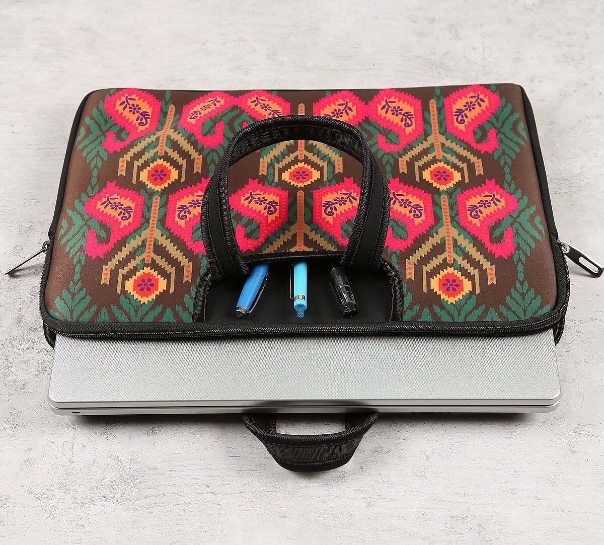 India Circus by Krsnaa Mehta Quivering Sublime Laptop Sleeve Bag