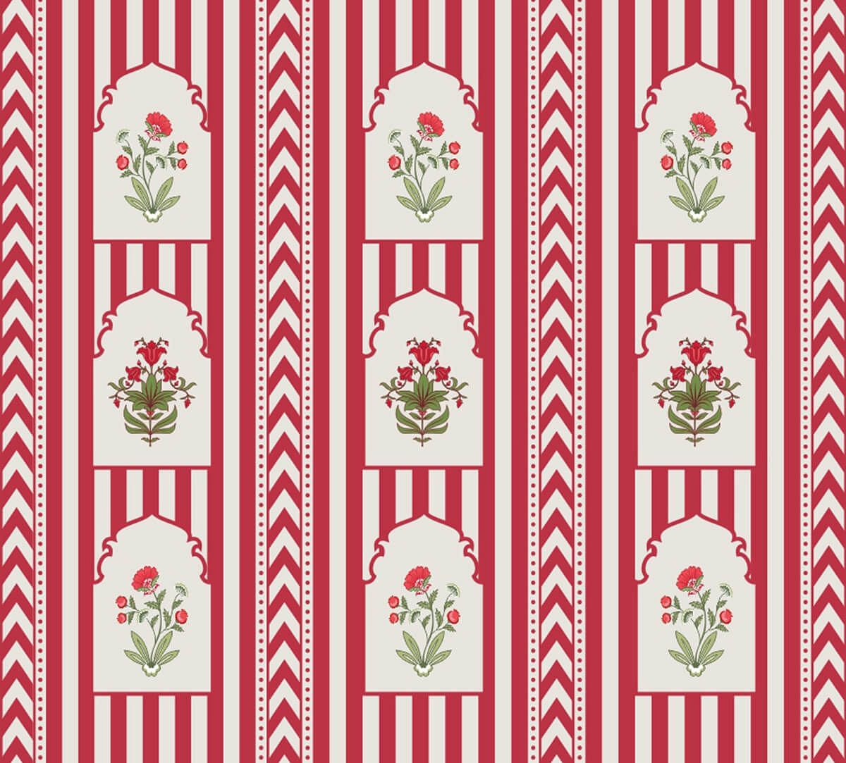 India Circus by Krsnaa Mehta Red Spell Wallpaper