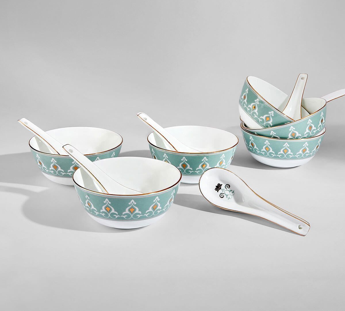 India Circus by Krsnaa Mehta Regal Romance Soup Bowl Set