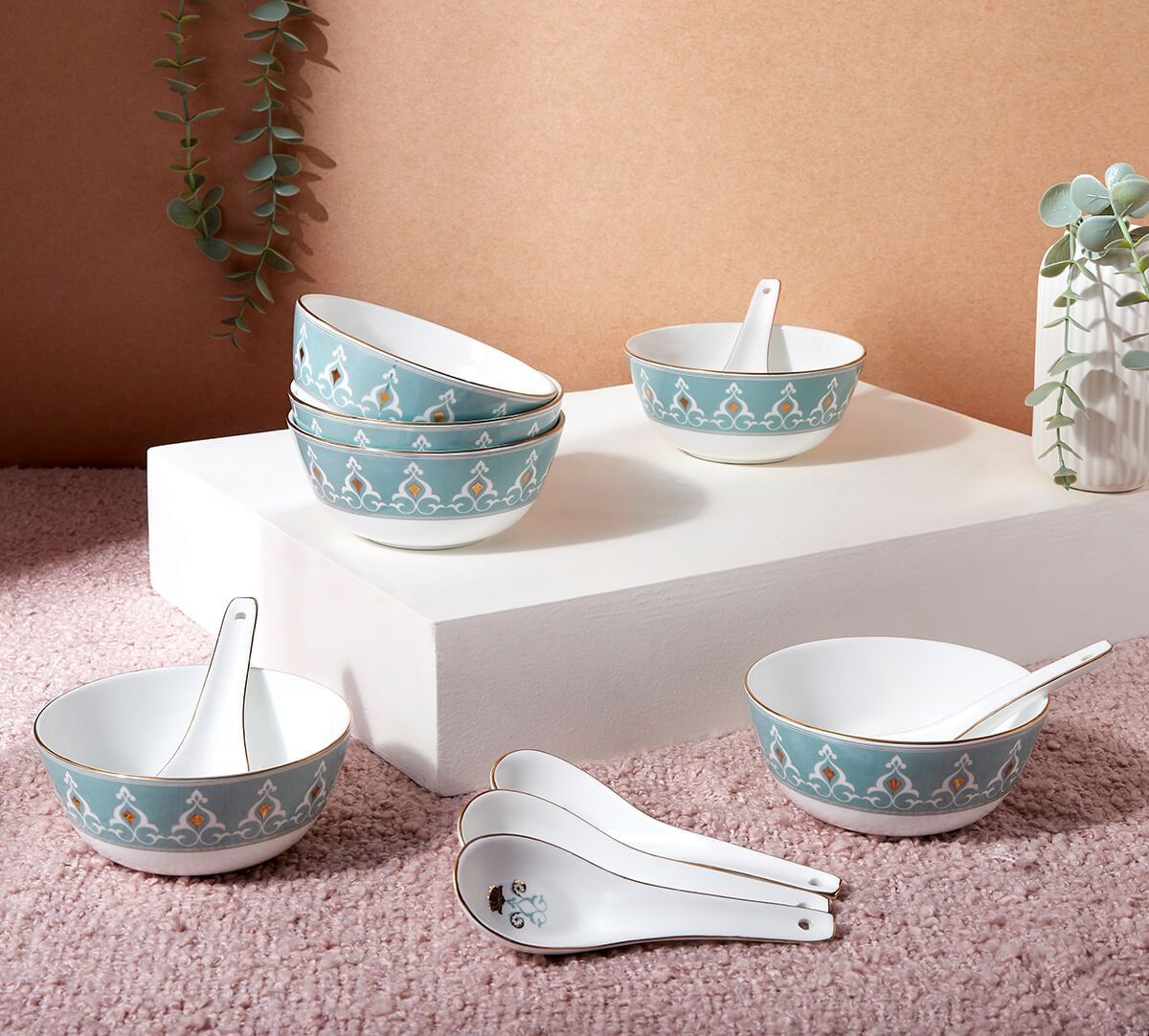 India Circus by Krsnaa Mehta Regal Romance Soup Bowl Set