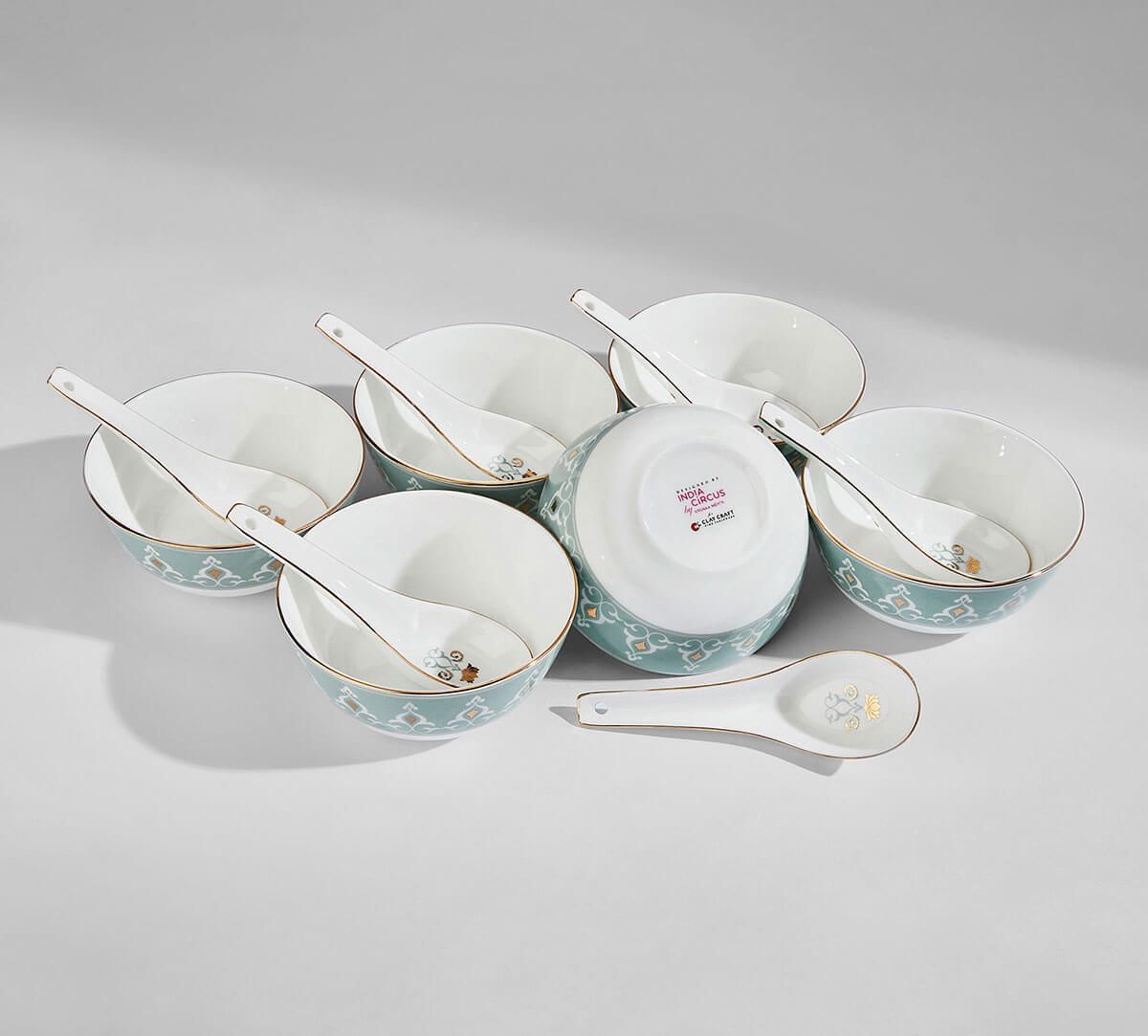 India Circus by Krsnaa Mehta Regal Romance Soup Bowl Set