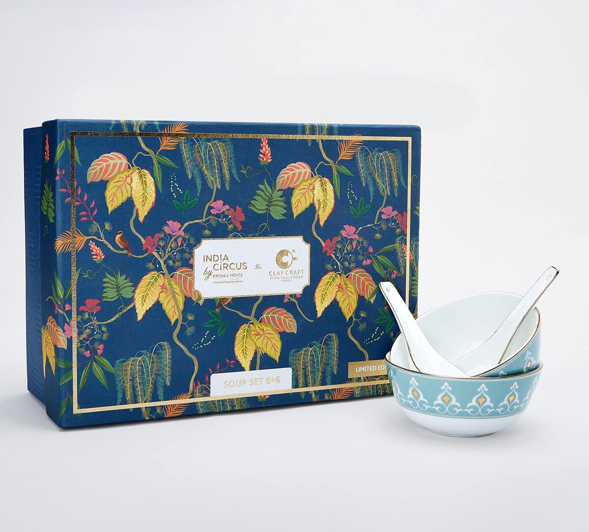 India Circus by Krsnaa Mehta Regal Romance Soup Bowl Set