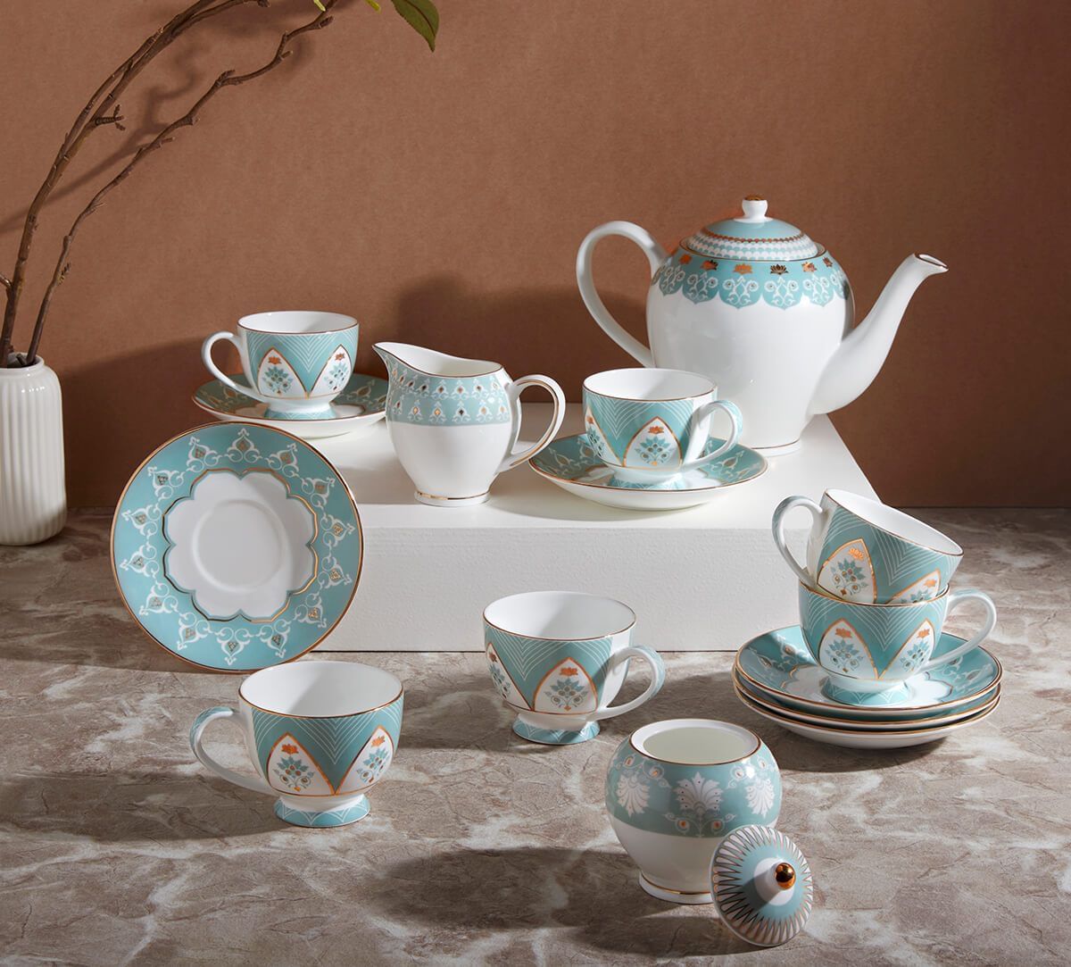 India Circus by Krsnaa Mehta Regal Romance Tea Set
