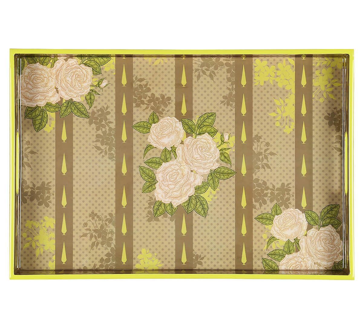 India Circus by Krsnaa Mehta Rose Alba's Tenor Rectangle Serving Tray