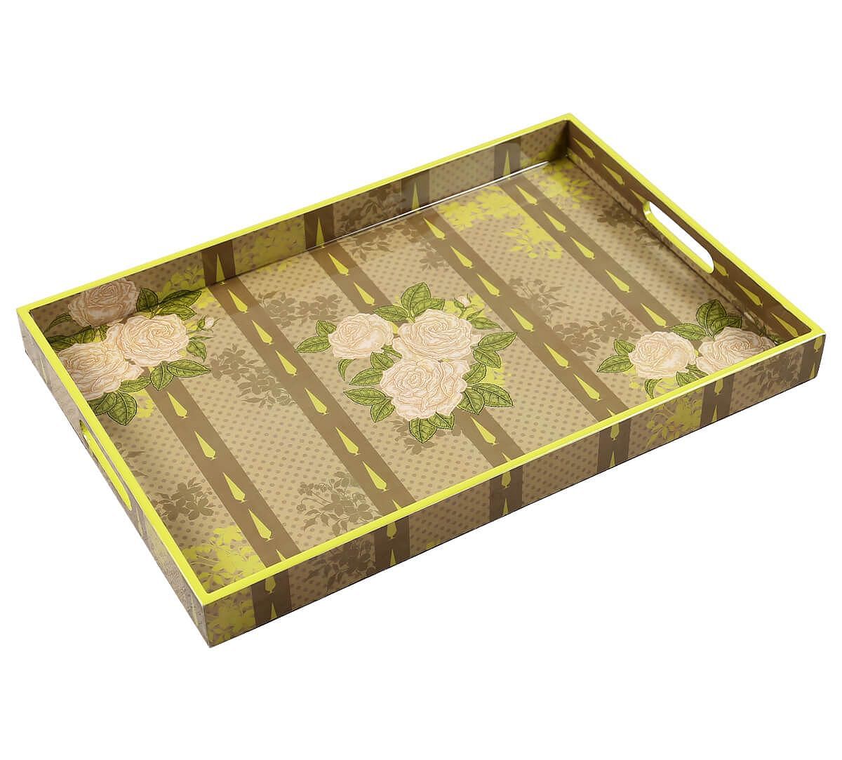 India Circus by Krsnaa Mehta Rose Alba's Tenor Rectangle Serving Tray