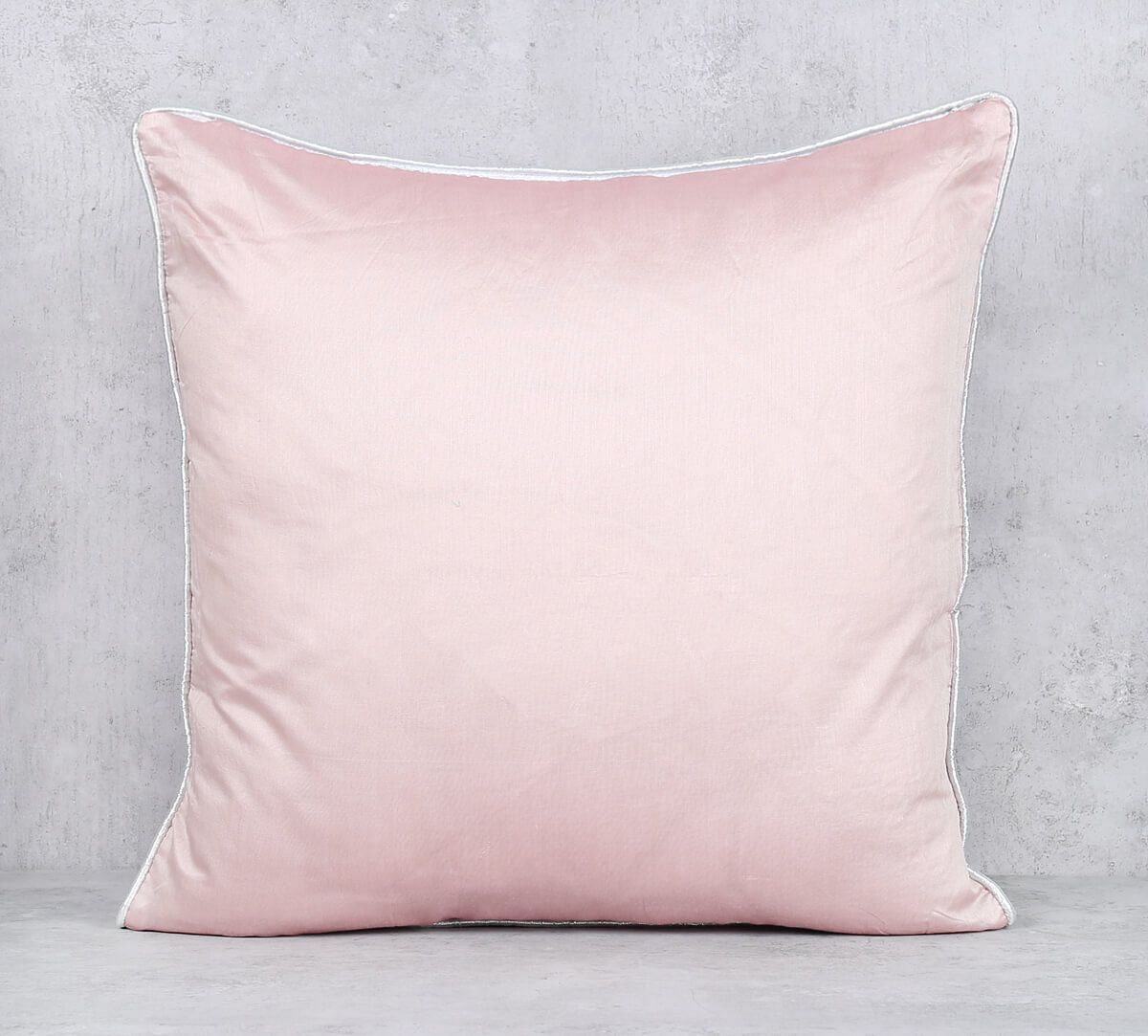 India Circus by Krsnaa Mehta Rose Gold Chanderi Sequins Work Cushion Cover
