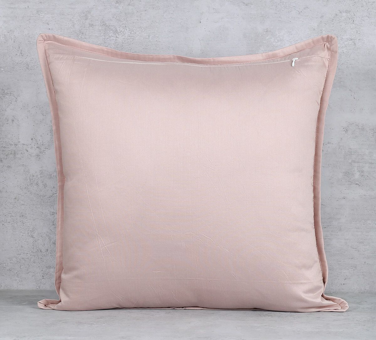 India Circus by Krsnaa Mehta Rose Quartz Flange Khadi Cushion Cover