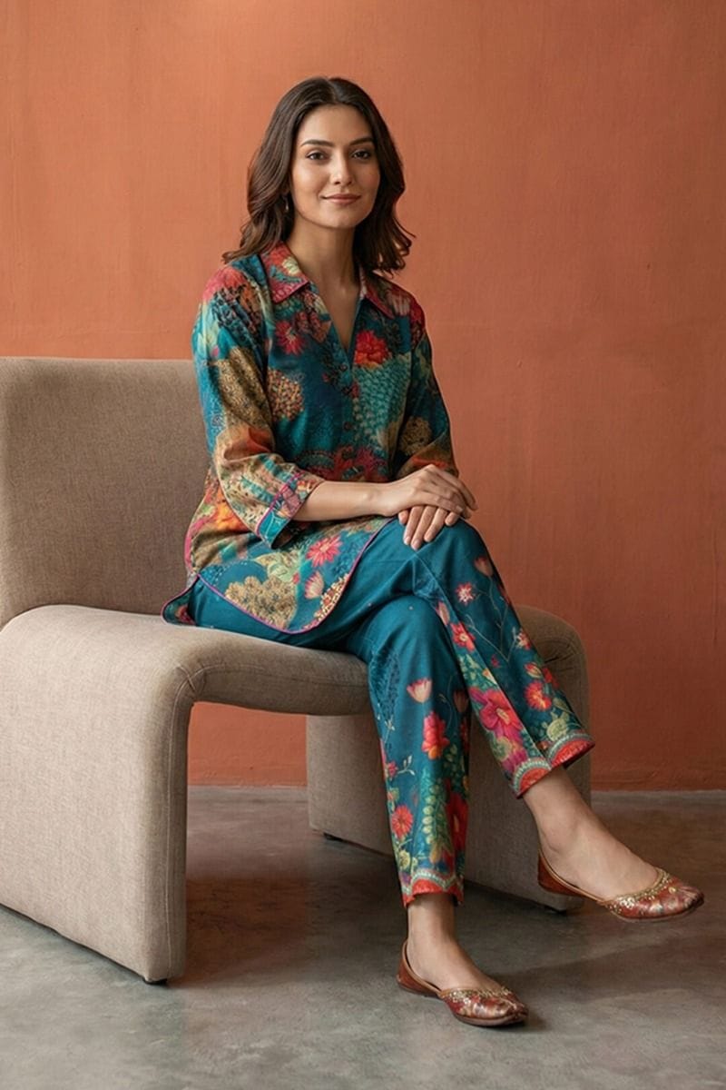 India Circus by Krsnaa Mehta Rustic Romance Co-Ord Set