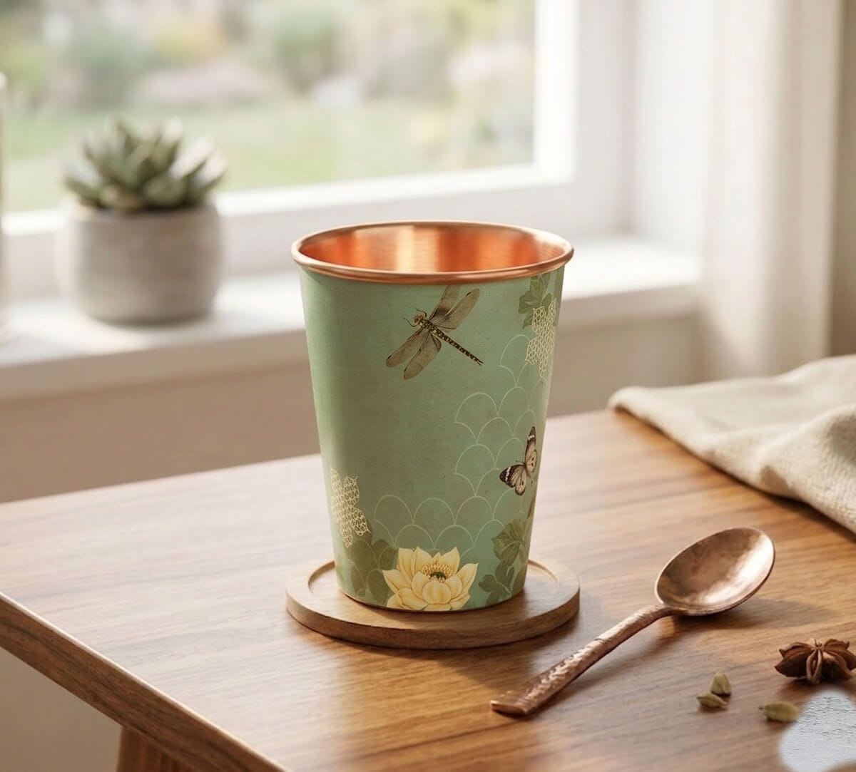 Sage Serenity Copper Tumbler Big