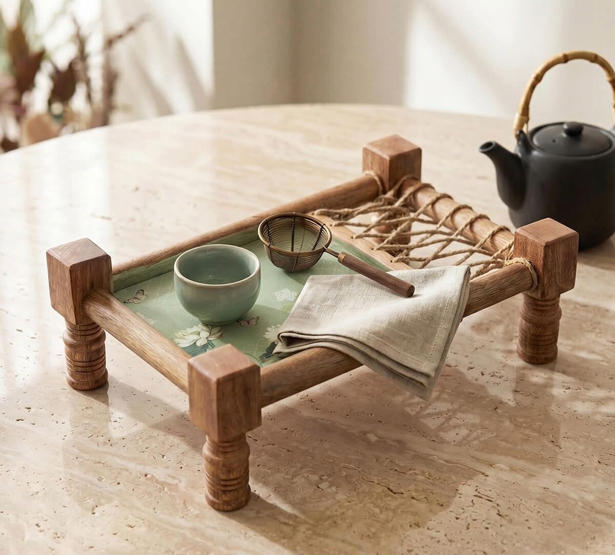 Sage Serenity Wooden Platter