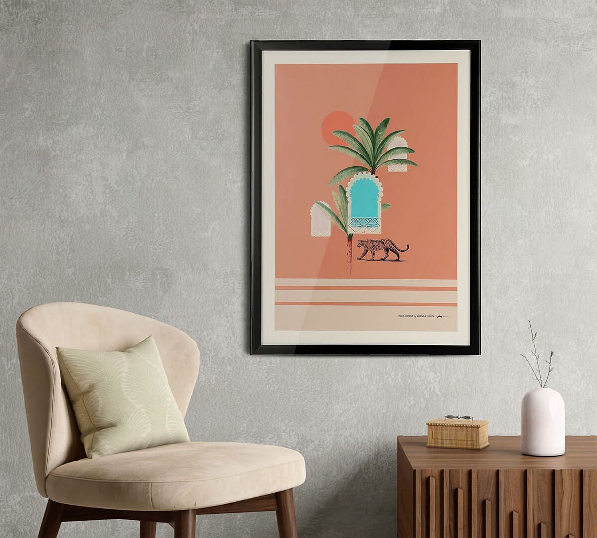 India Circus by Krsnaa Mehta Scenic Landscapes Framed Wall Art