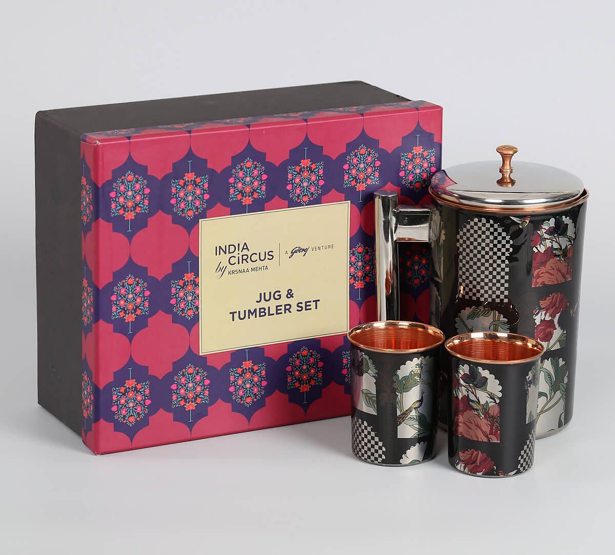 India Circus by Krsnaa Mehta Signature Windows Jug & Tumbler Set