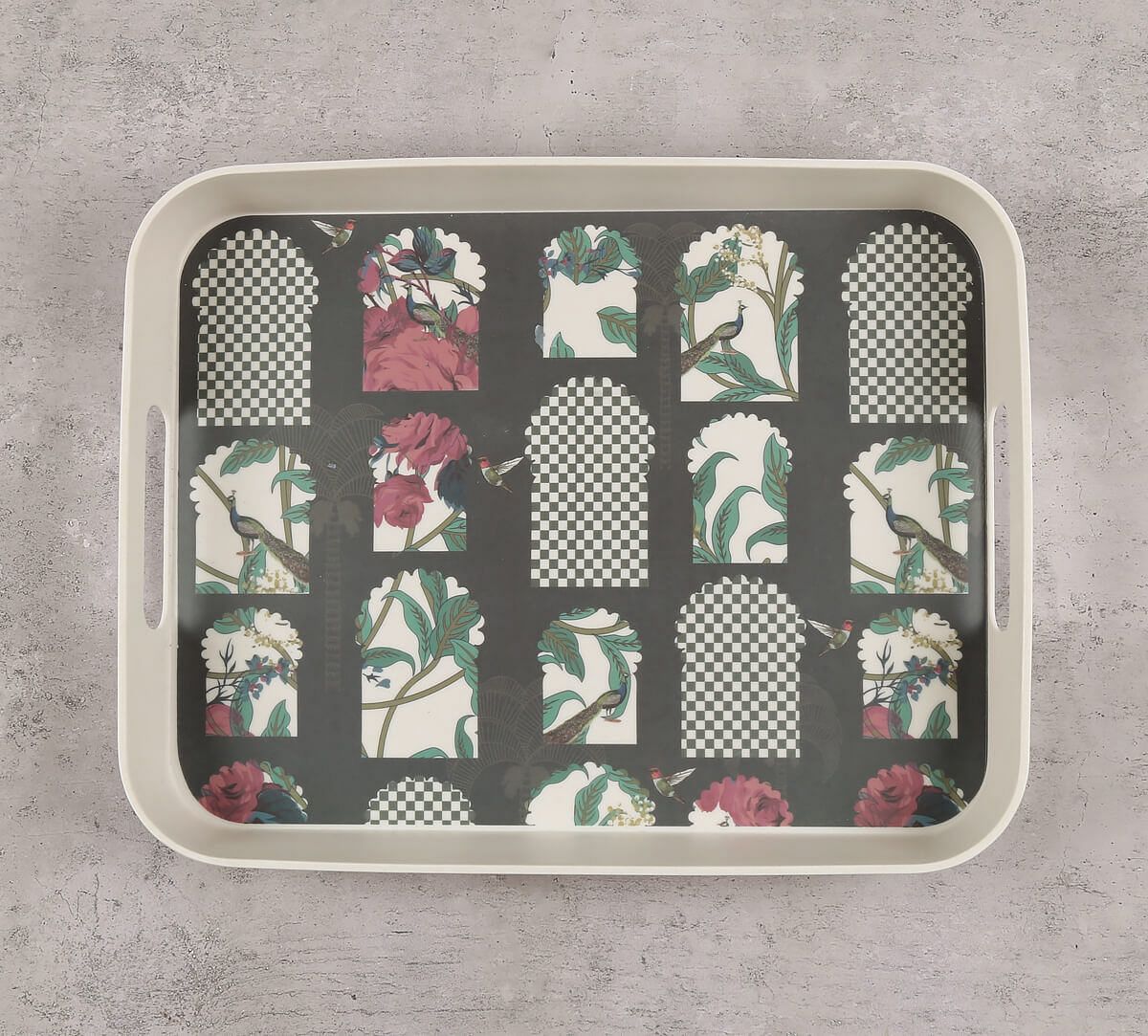 India Circus by Krsnaa Mehta Signature Windows Rectangle Bamboo Tray